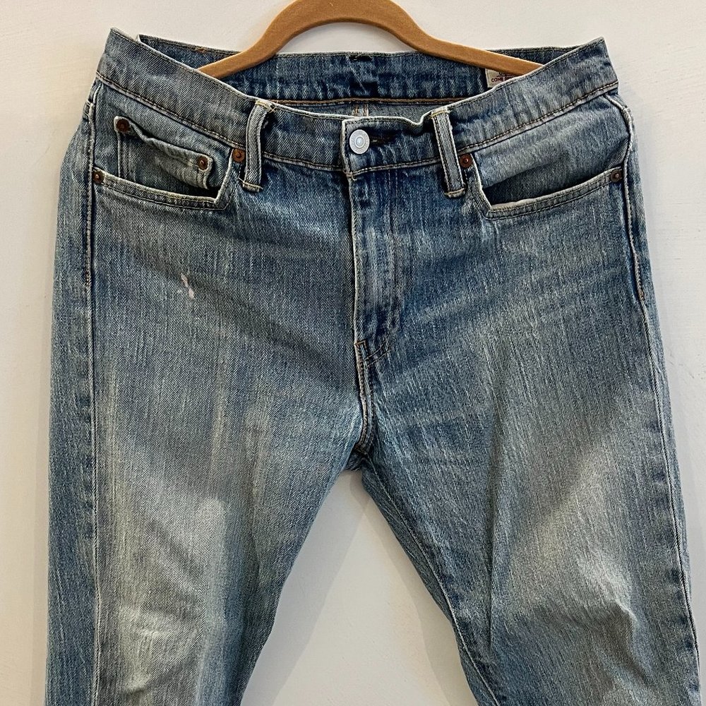 Levis 511 White Oak Cone Denim Blue Jeans Mens Slim Straight (33/30)